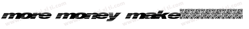 more money make字体转换